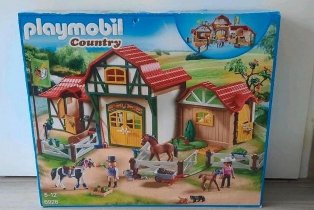 Platyobil Country 6926 manege, Kinderen en Baby's, Speelgoed | Playmobil, Ophalen of Verzenden, Zo goed als nieuw