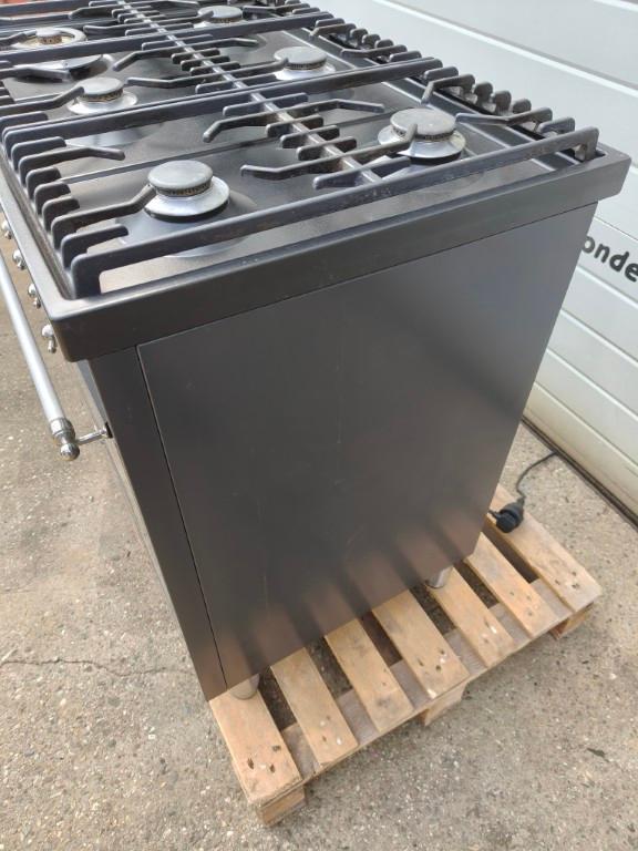Boretti vrijstaand 6 pits gasfornuis met oven, Ophalen, Gebruikt, Fornuis, 60 cm of meer
