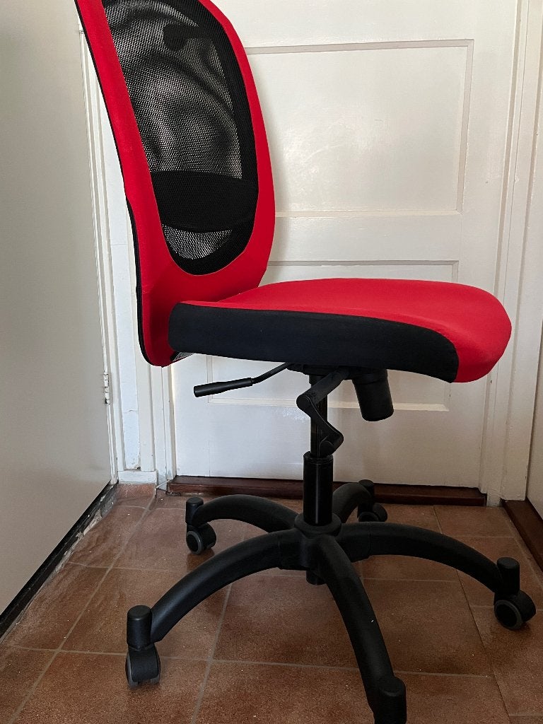 Ikea bureaustoel, Ophalen, Gebruikt, Rood, Bureaustoel