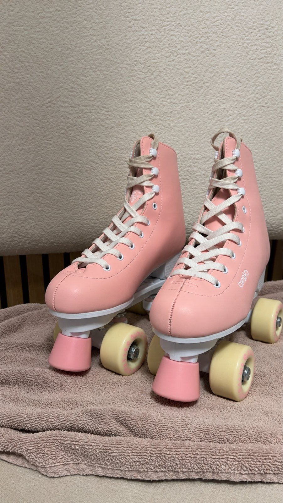 Roze Oxelo rolschaatsen, Overige merken, Overige typen, Ophalen of Verzenden, Zo goed als nieuw