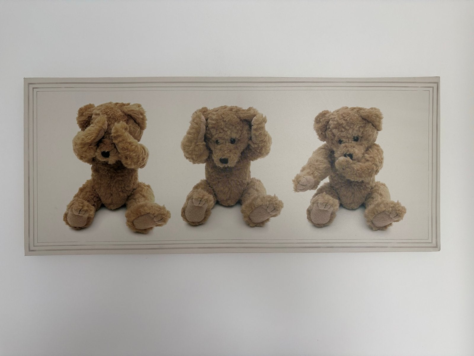 Drieluik Knuffelberen - Maison du Monde - 90x38 cm, Ophalen, 75 tot 100 cm, 5 – 50, Print