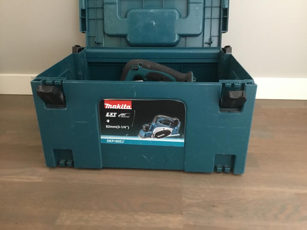 Makita Accu Schaafmachine DKP180ZJ (zonder accu), Ophalen of Verzenden, Zo goed als nieuw