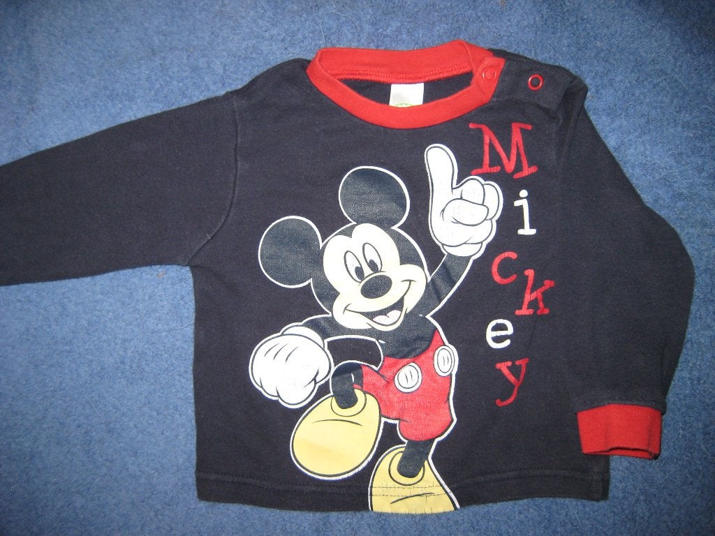 Donkerblauw shirt, 74, Disney by C+A, Ophalen of Verzenden, Zo goed als nieuw, Jongetje, Shirtje of Longsleeve