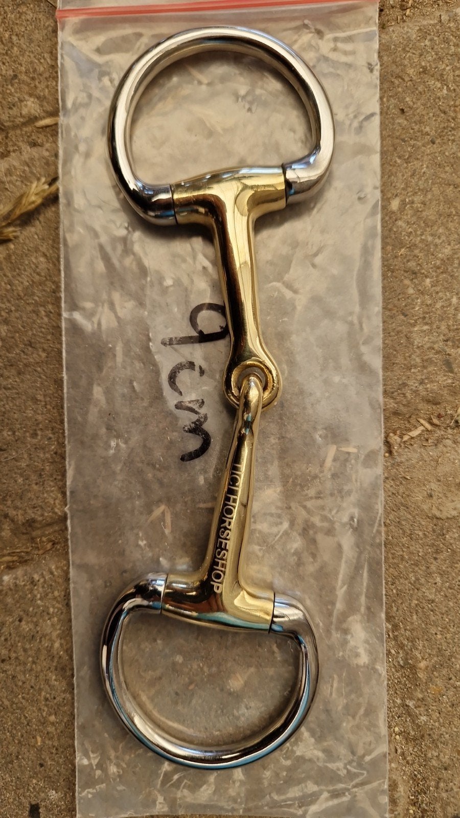 TiCi Enkel gebroken bustrens bit koper 9cm mini shetlander, Ophalen, Bit, Mini