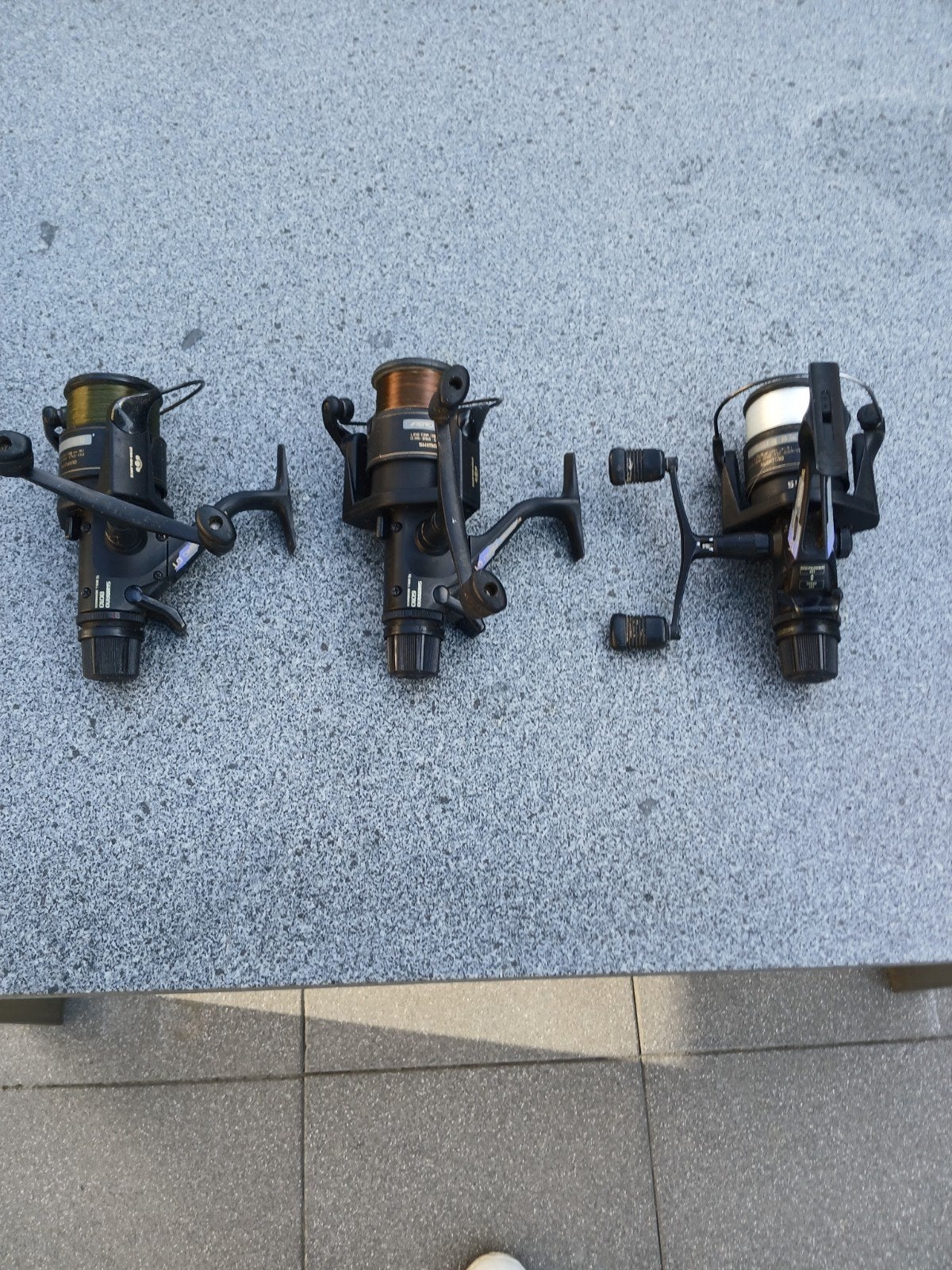 Set van 3 Shimano 8010 Aero SBL vismolens, Watersport en Boten, Hengelsport | Algemeen, Ophalen, Gebruikt, Molen