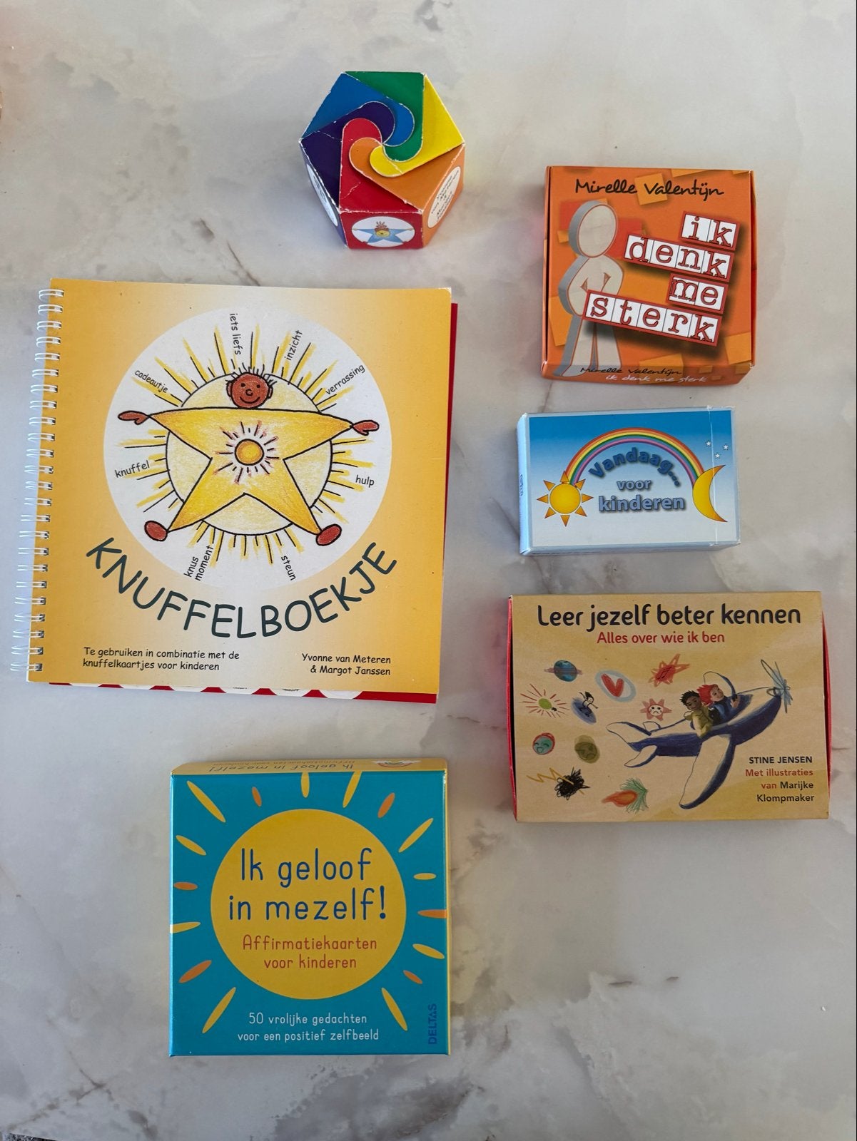 Set Zelfontwikkeling Kinderen: Boeken & Kaartjes, Ophalen of Verzenden, Zo goed als nieuw, Uitklap-, Voel- of Ontdekboek, 3 tot 4 jaar