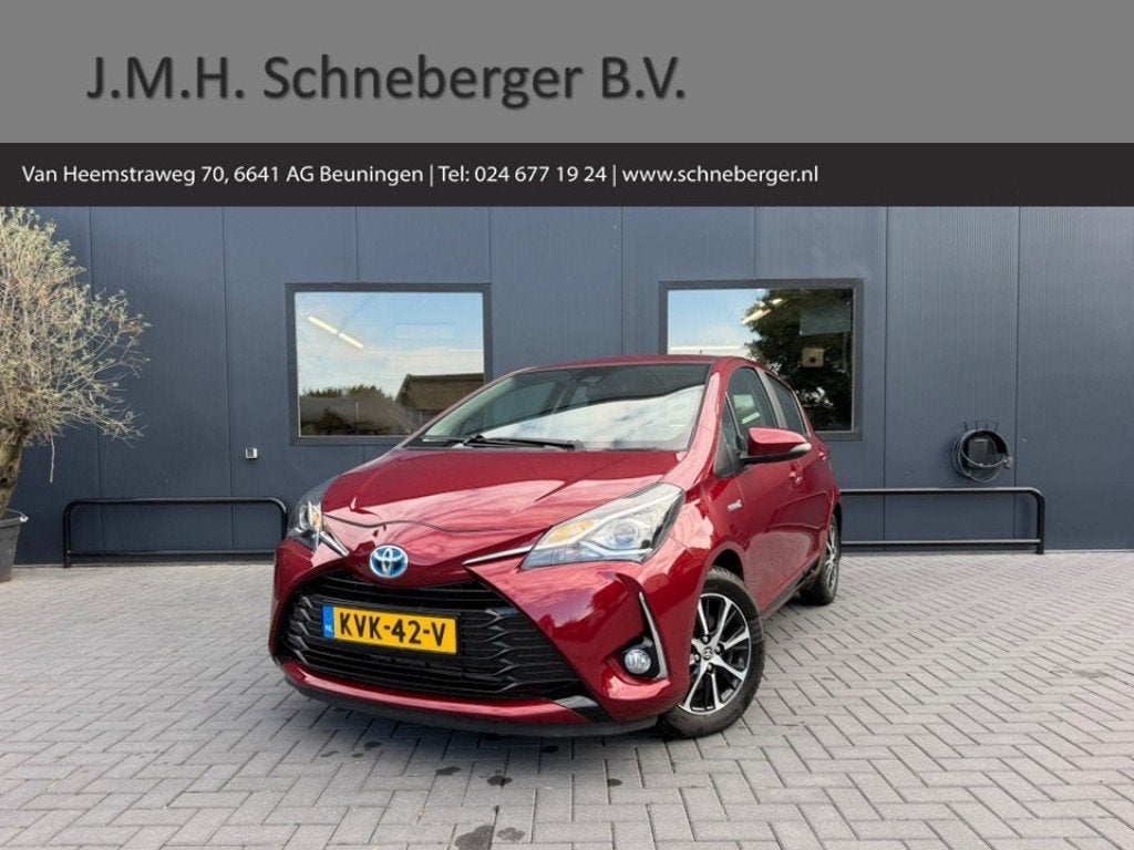 Toyota YARIS 1.5 Hybrid Bi-Tone AUT / Camera, Navi, Bluetoot, Auto's, 4 cilinders, Met garantie (alle), Yaris, Geïmporteerd