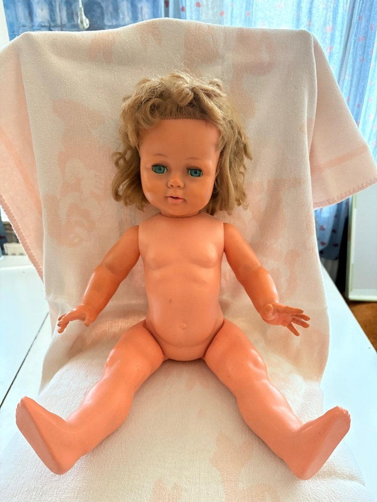 vintage Raynal pop Frankrijk, Ophalen, Zo goed als nieuw, Pop, Levensecht of Reborn