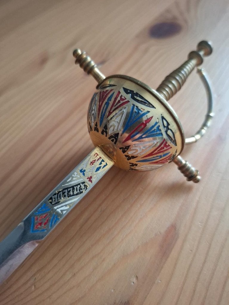 Vintage Toledo brievenopener – Spaans rapier – 26 cm, Antiek en Kunst, Ophalen of Verzenden