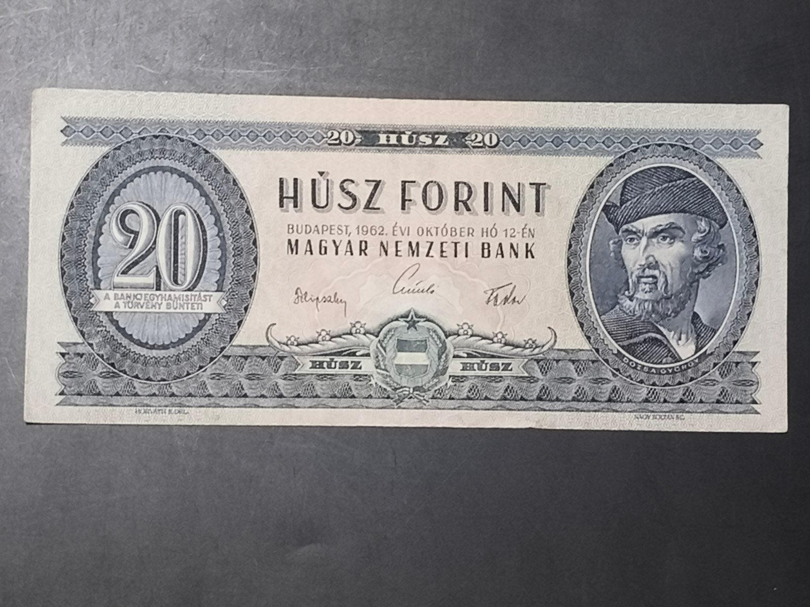 Hungary 20 forint 1962 XF, Ophalen of Verzenden, Hongarije