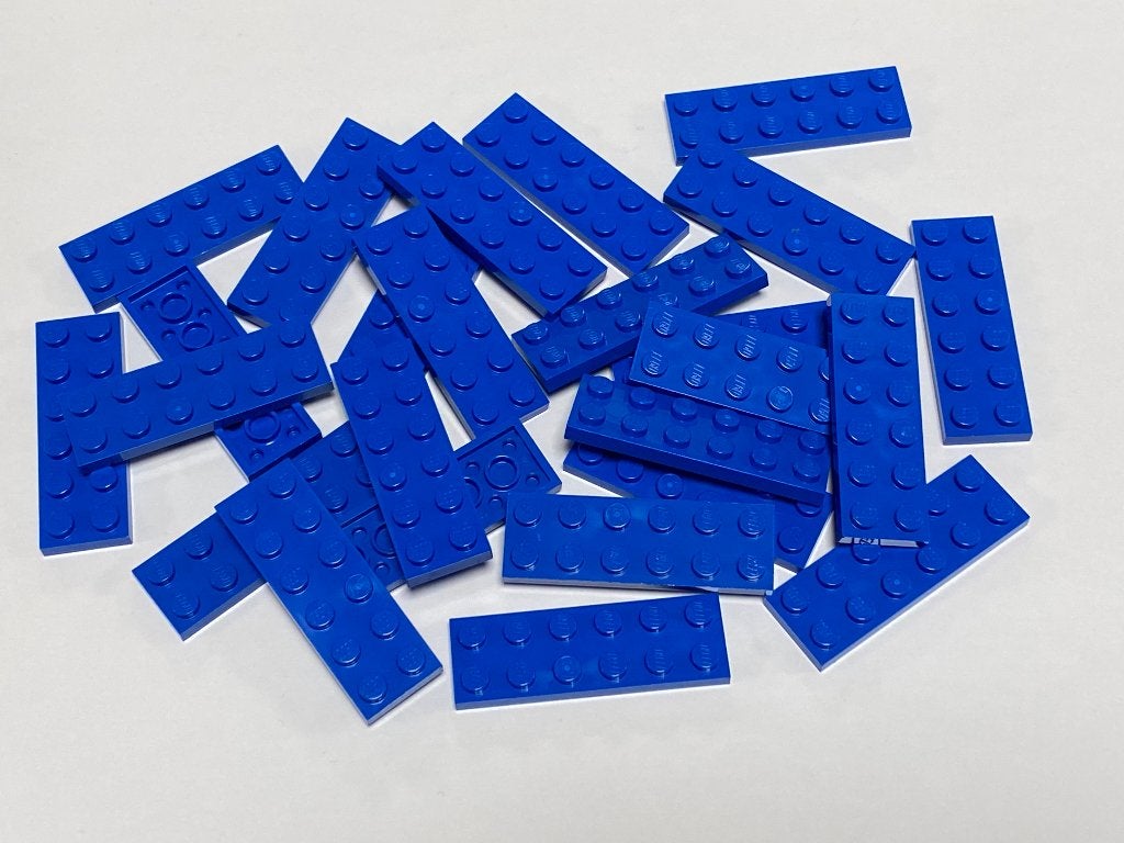 Partij 25x nieuwe 2x6 Lego platen in diverse kleuren