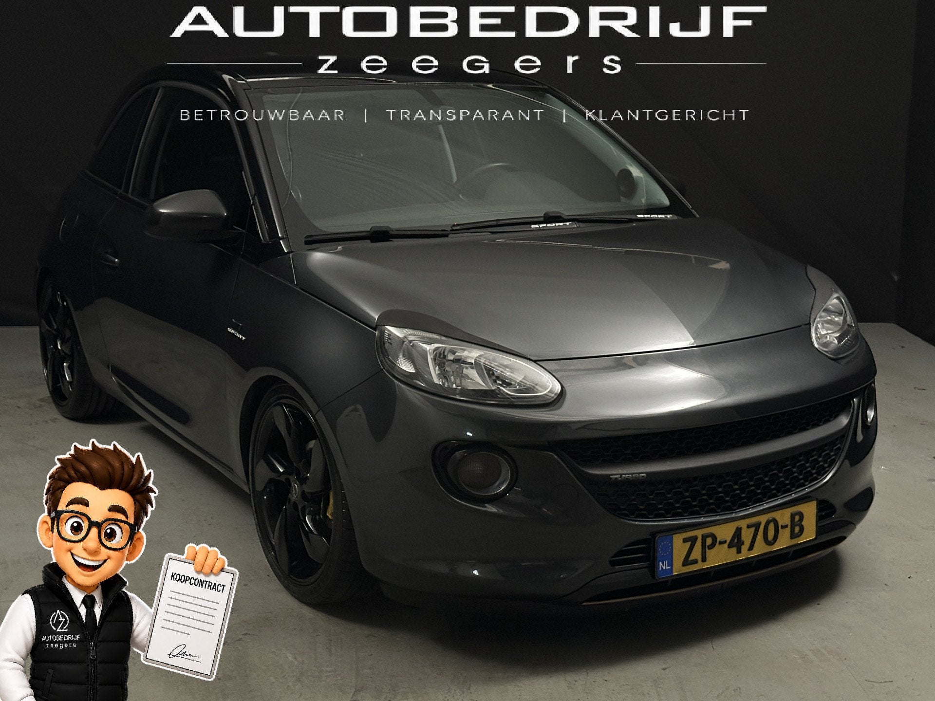 Opel ADAM 1.0 Turbo Unlimited *AC*City*Sport* (bj 2017), Voorwielaandrijving, Euro 6, 1041 kg, 4 stoelen