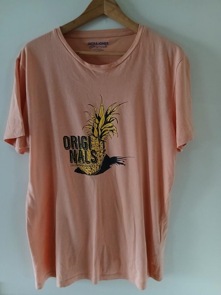 Zomers tshirt roze met ananas maat l, Maat 52/54 (L), Ophalen of Verzenden, Zo goed als nieuw, Roze