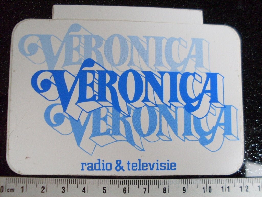sticker veronica radio & televisie logo, Verzamelen, Verzenden, Zo goed als nieuw, Film, Tv of Omroep