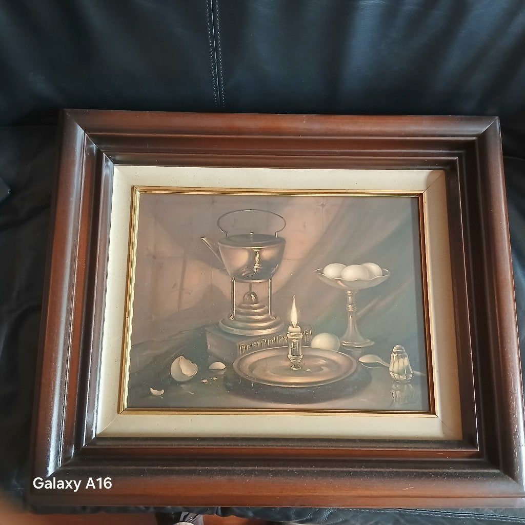 OLIEVERFSCHILDERIJ OP PANEEL JAN SCHREUDER VAN COOLWIJK, Antiek en Kunst, Kunst | Schilderijen | Klassiek, Paneel, Verzenden, Realistisch