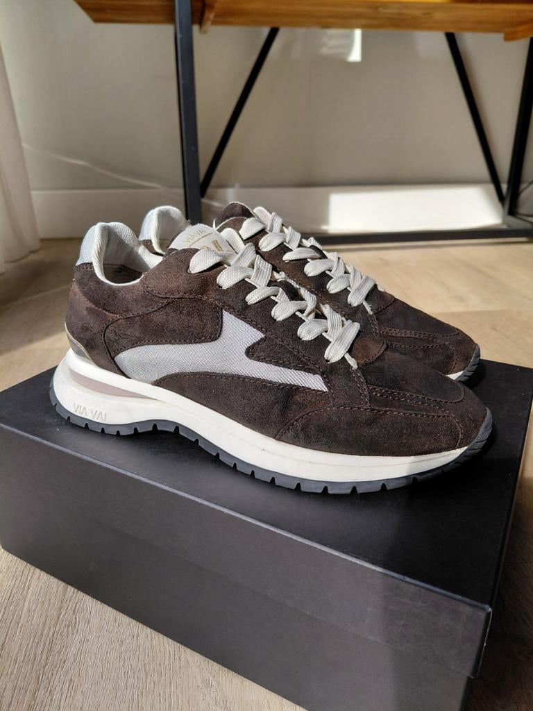 Via Vai sneakers Usher bruin maat 39, Kleding | Dames, Schoenen, Verzenden, Zo goed als nieuw, Bruin, Sneakers of Gympen