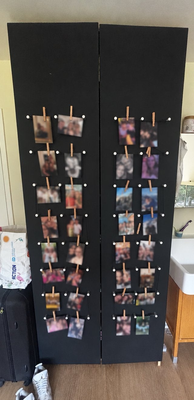 donkergrijze kast met planken en lades, Huis en Inrichting, Ophalen, Gebruikt