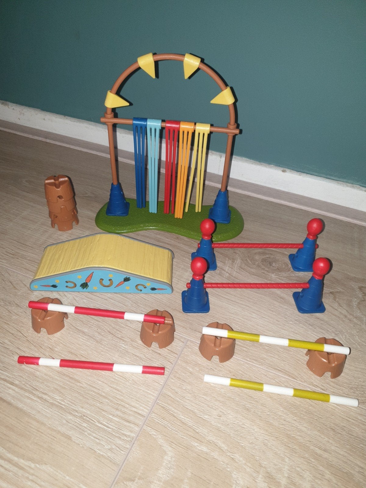 hindernissen behendigheidstraining schleich, ., Ophalen of Verzenden, Zo goed als nieuw, .