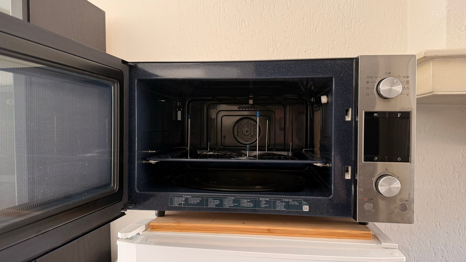 Samsung Combi oven magnetron MC457TDRCSR, Ophalen, Combimagnetron, Grill, Zo goed als nieuw
