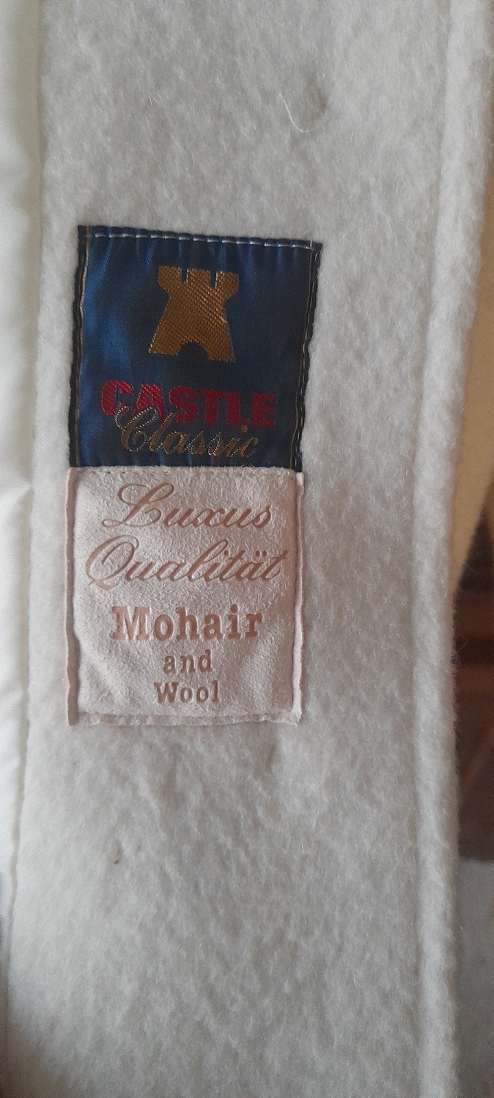 Castle Classic Dames Jas Maat 44 - Mohair en Wol, Kleding | Dames, Wit, Maat 42/44 (L), Castle Classic, Ophalen of Verzenden