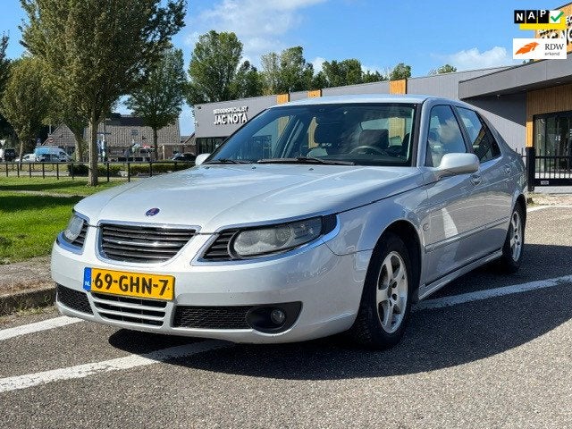 Saab 9-5 2.0t Vector Automaat Sport LPG-G3 Audio/Navi Leder, Auto's, Dealer onderhouden, Zwart, 4 cilinders, 150 pk