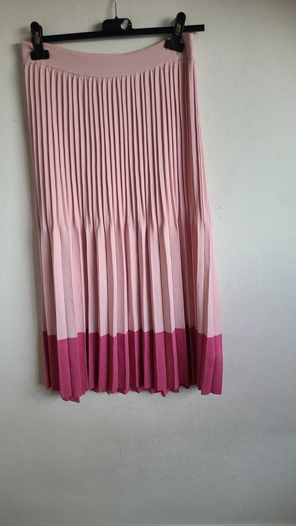 Esprit gebreide plissé rok roze, Maat 38/40 (M), Ophalen of Verzenden, Zo goed als nieuw, Roze