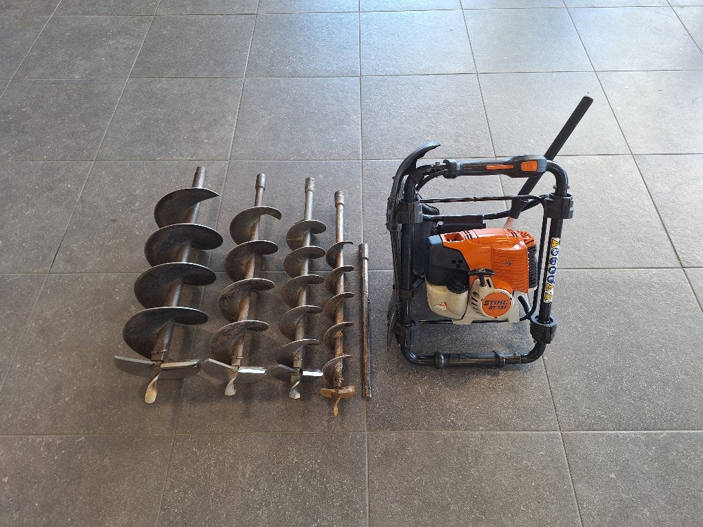 Stihl BT131 grondboor met boren en verlengstuk, Ophalen, Gebruikt, Grondboor, Stihl