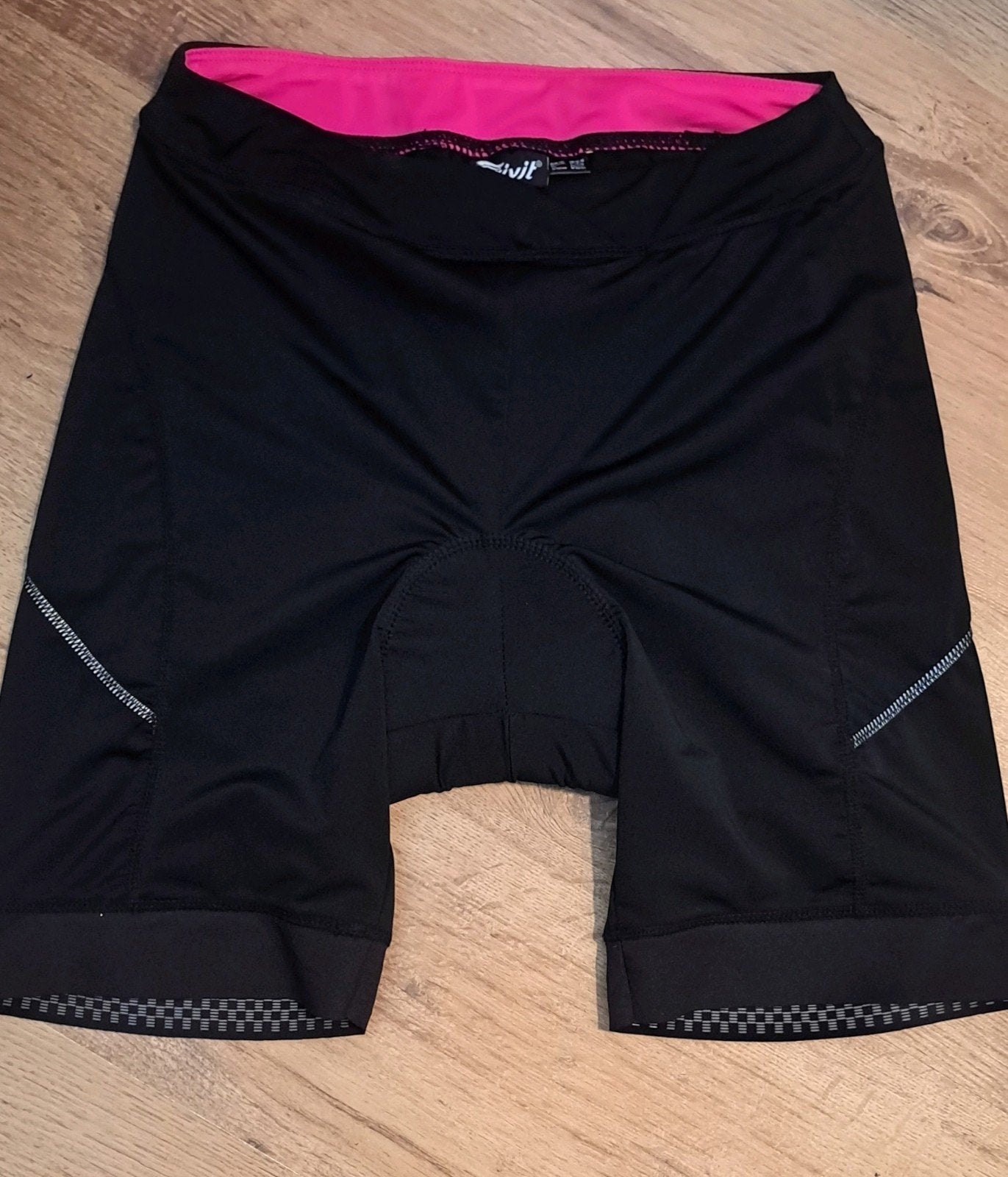 Crivit Dames Fietsbroek Maat M Zwart/Roze, Maat 38/40 (M), Info@lidl.com, Zwart, Ophalen of Verzenden