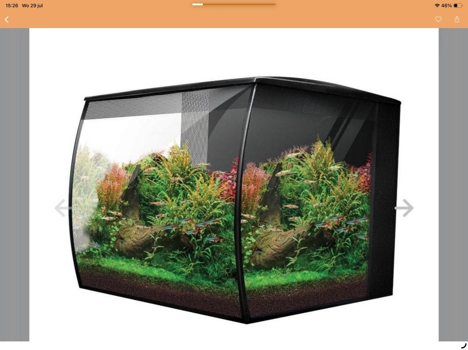 Fluval aquarium, Dieren en Toebehoren, Ophalen, Gebruikt, Leeg aquarium, Inclusief deksel