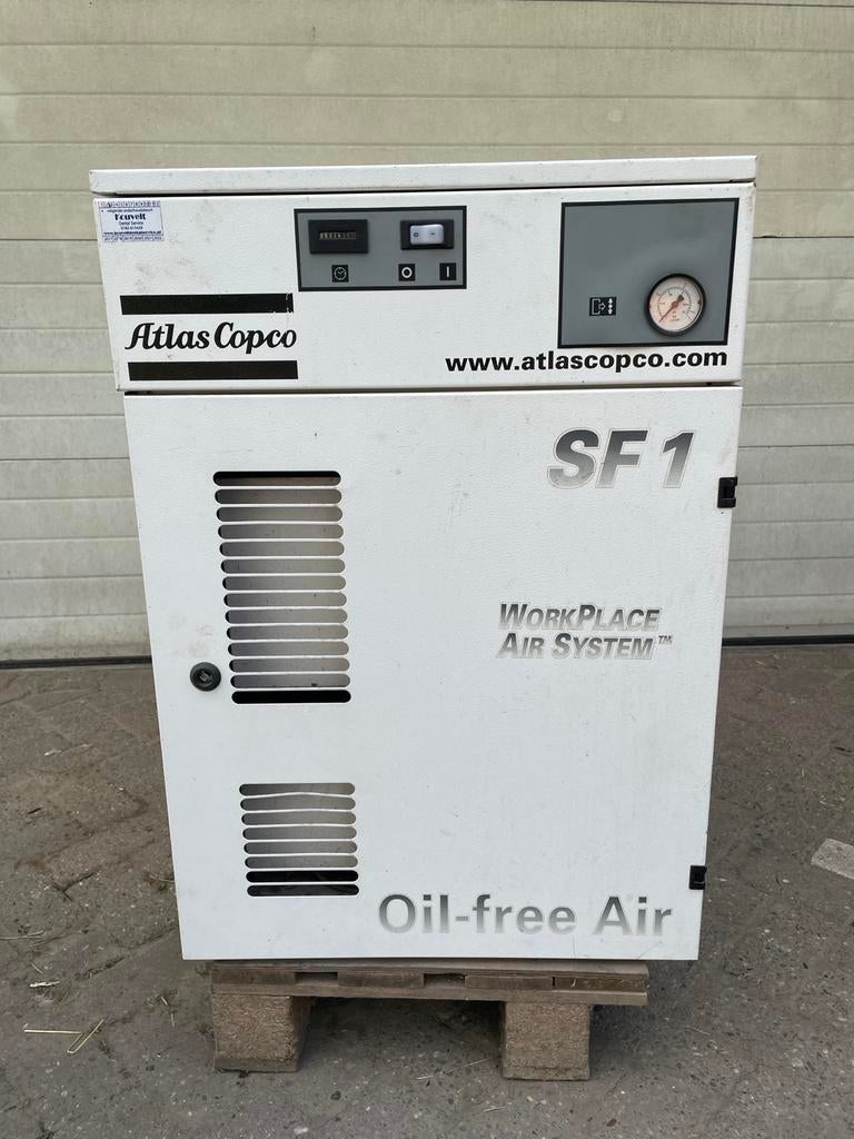 Atlas Copco SF1 Scroll Compressor - Olievrij, Zakelijke goederen, Ophalen