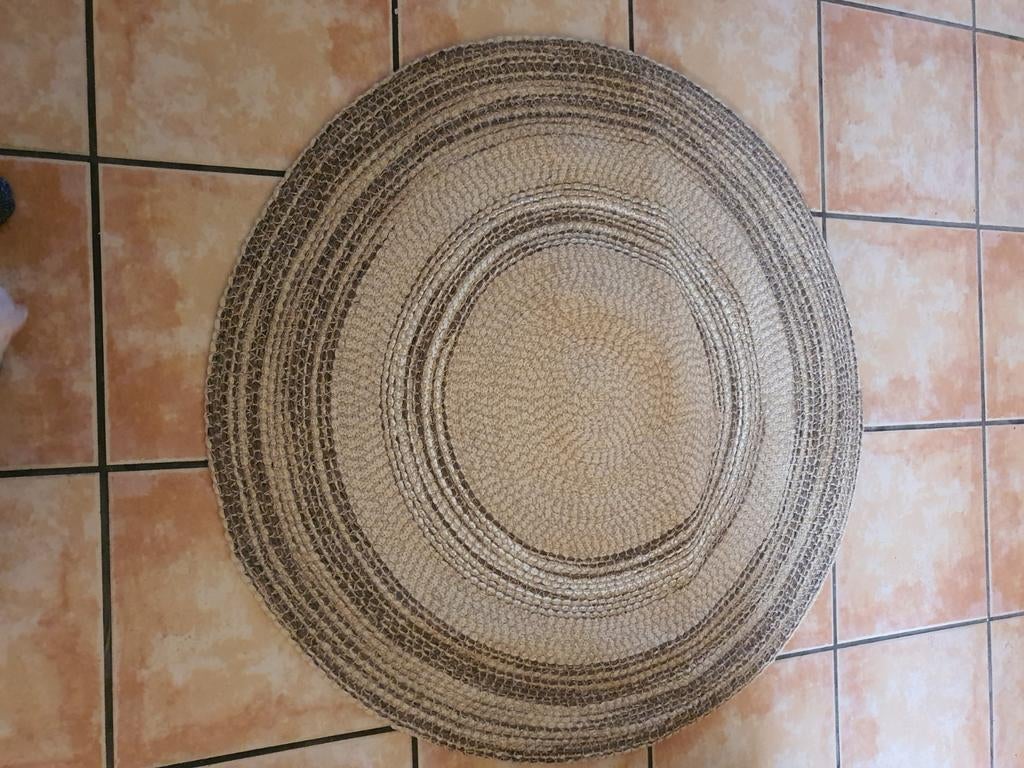 Rond Jute Tapijt Ø 90 cm – Nieuw en in verpakking, Ophalen of Verzenden, Nieuw, Rond