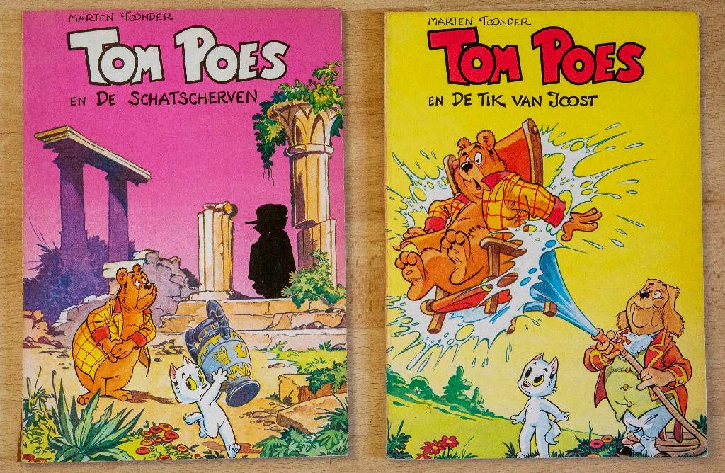 Tom Poes. Tik van Joost. Schatscherven., Gelezen, Marten Toonder, Ophalen of Verzenden, Meerdere stripboeken