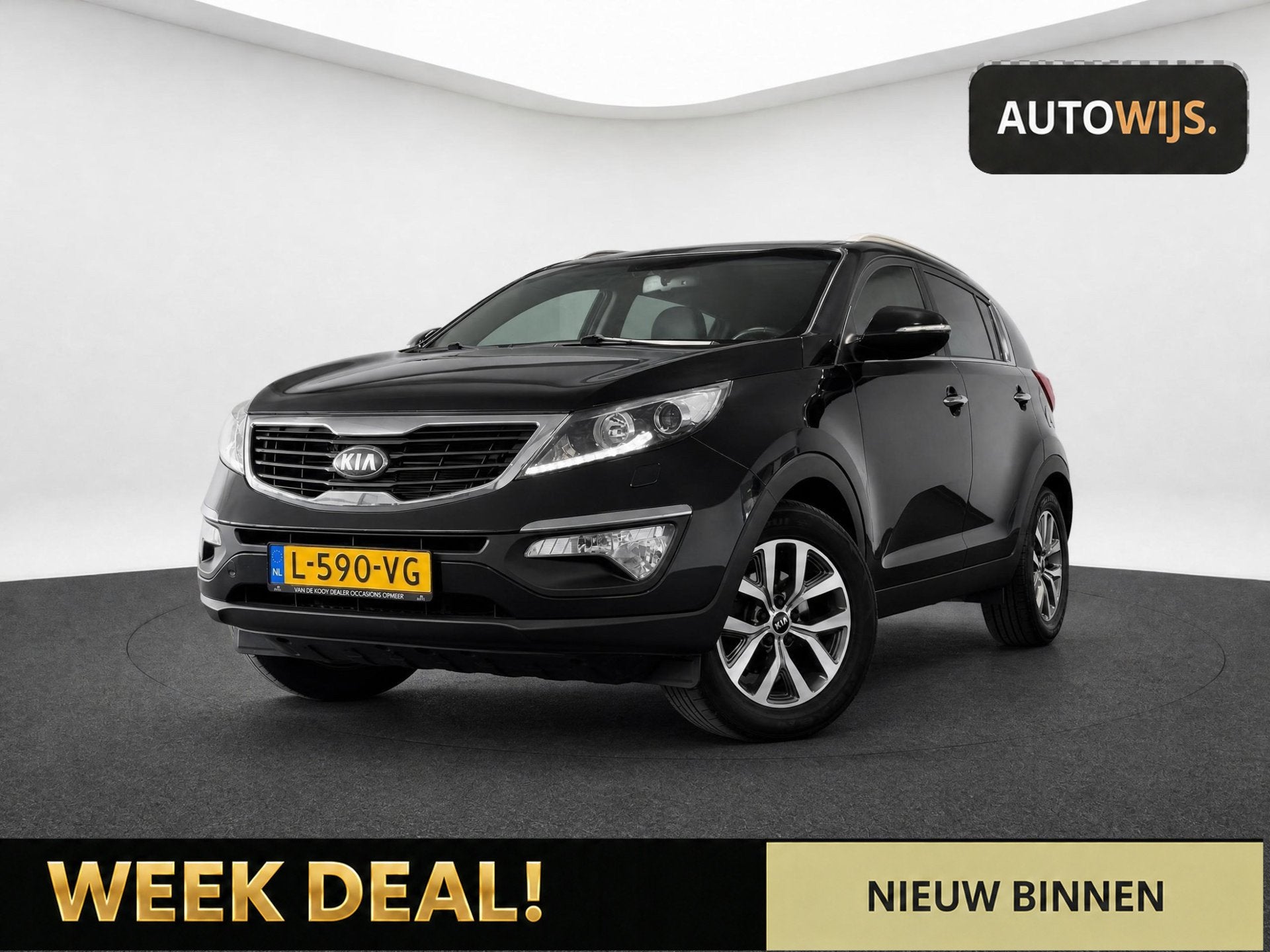 Kia Sportage 2.0 DynamicPlusLine|AUT|NAVI|XENON|GOED ONDERHO, Auto's, Stof, Gebruikt, Beige, 4 cilinders
