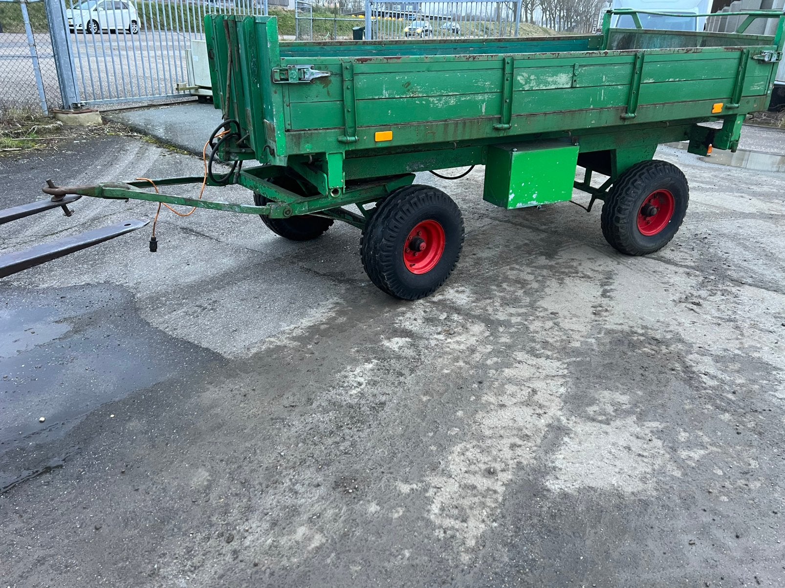 Landbouwwagen zijkieper kiepkar NL kenteken zeer goede staat, Ophalen, Transport