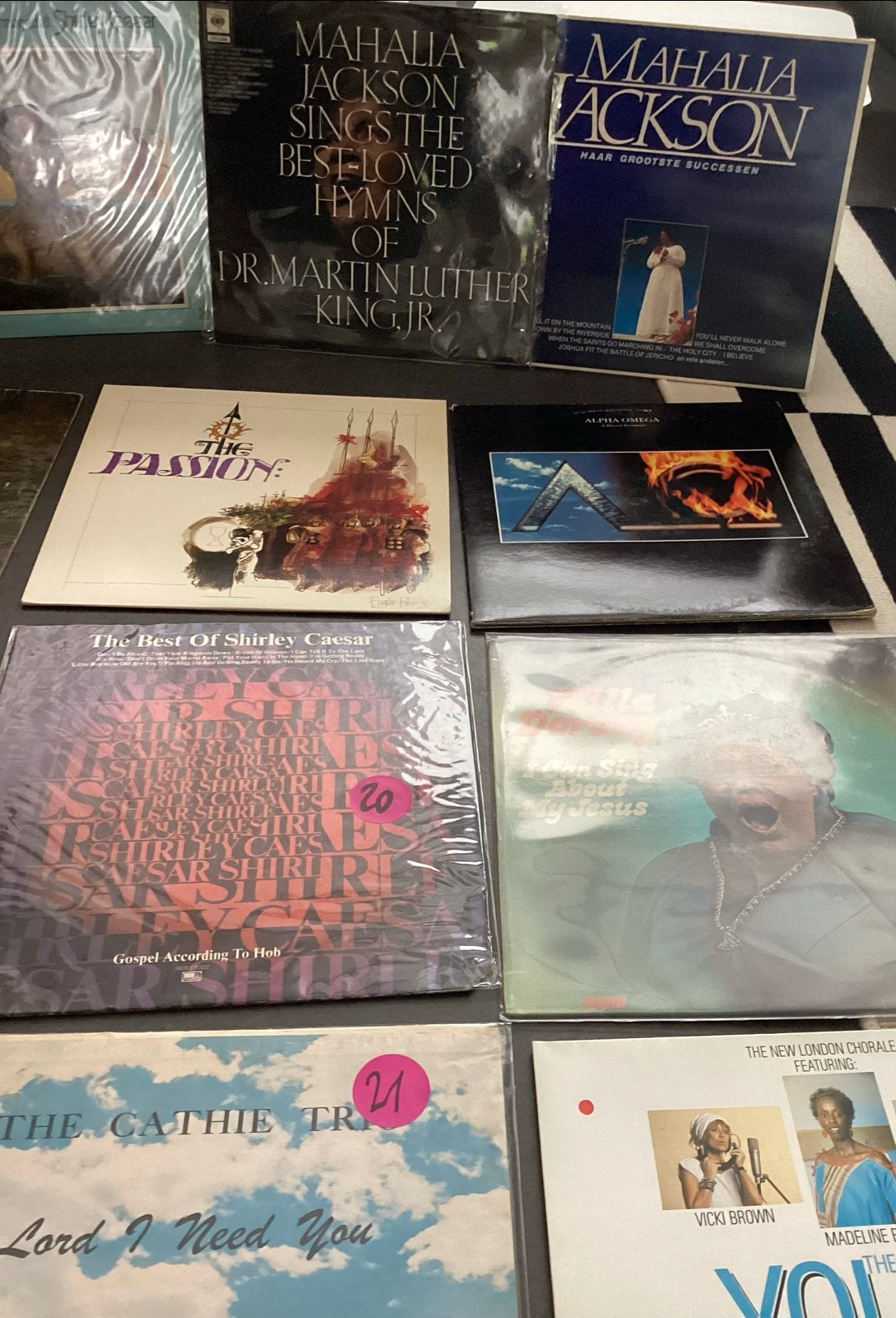 18x collectie gospel en spirituals LP's, Ophalen, Gebruikt, 12 inch, LP