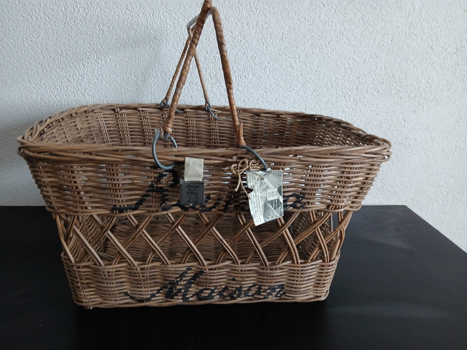 Riviera Maison boodschappen mand, Ophalen of Verzenden, Zo goed als nieuw, Rechthoekig, Riet