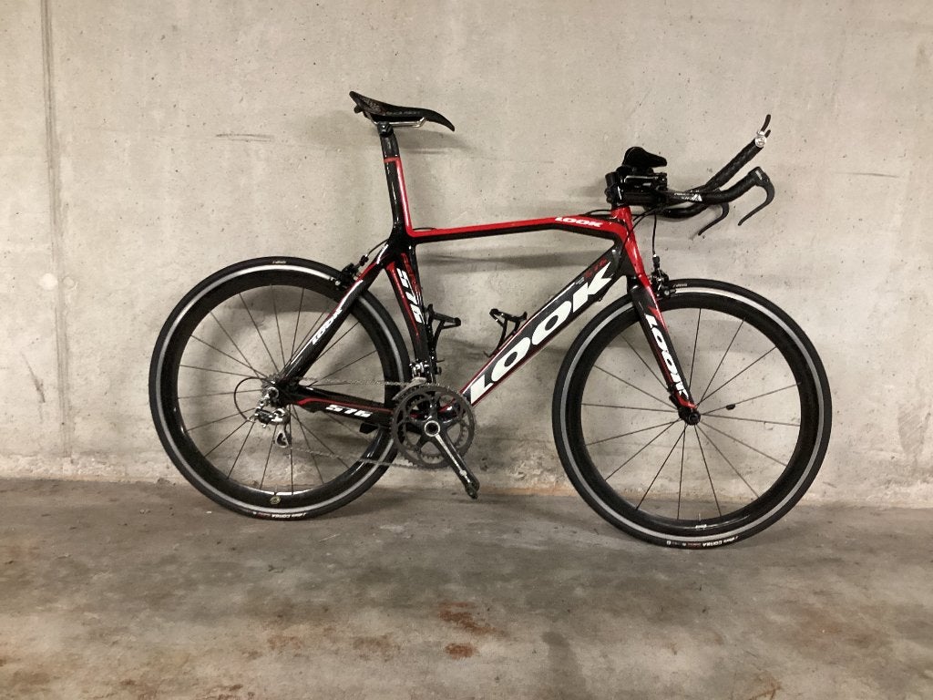 Look 576 Aero tijdrit fiets, 28 inch, Gebruikt, Carbon, Velgrem