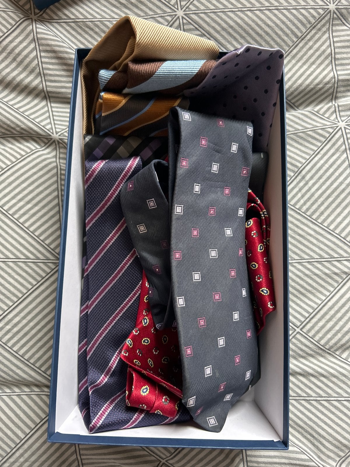Diverse Heren Dassen Collectie - Verschillende Stijlen, Ophalen of Verzenden, Gedragen, Blauw, Effen