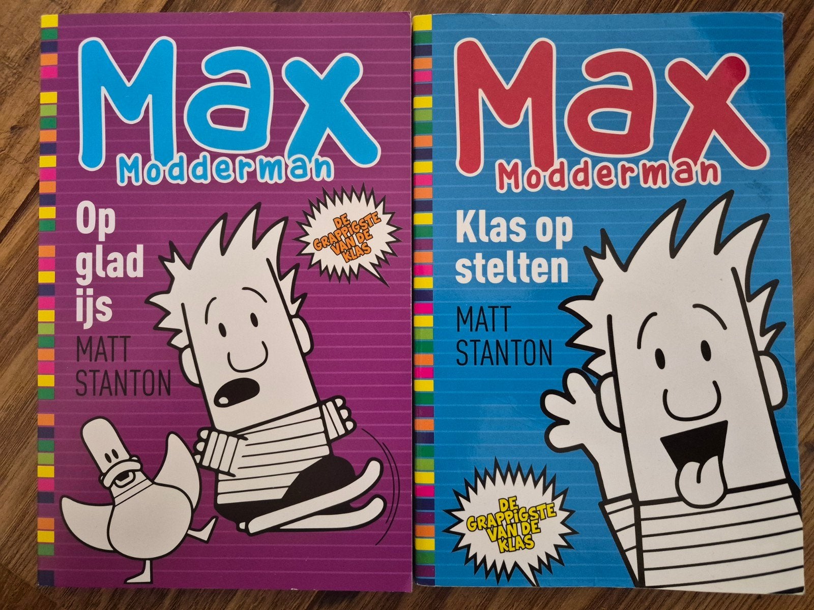MAX MODDERMAN leesboeken. 2 stuks., Boeken, Ophalen of Verzenden, Zo goed als nieuw, Matt Stanton, Verhalen