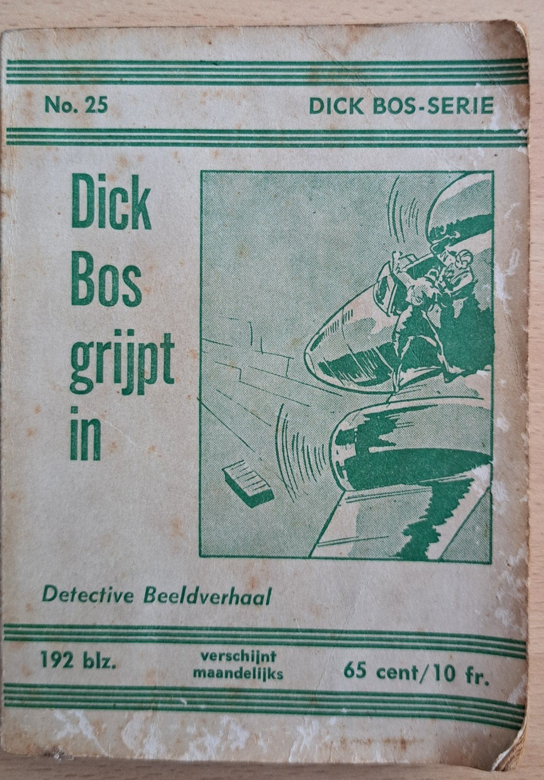 Dick Bos grijpt in - No. 25 - Detective Beeldverhaal, Boeken, Stripboeken, Eén stripboek, Ophalen of Verzenden, Gelezen, Alfred Mazure