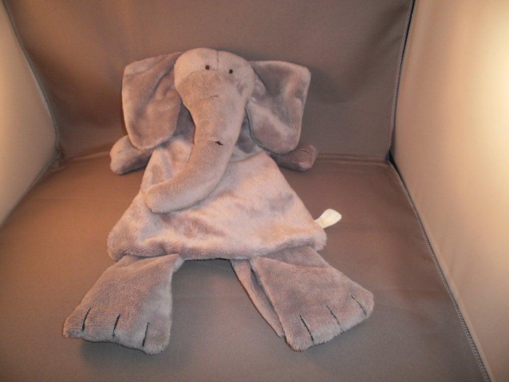 difrax olifant Elliot grijs velours van kop tot poot 33 cm, Kinderen en Baby's, Speelgoed | Knuffels en Pluche, Overige merken