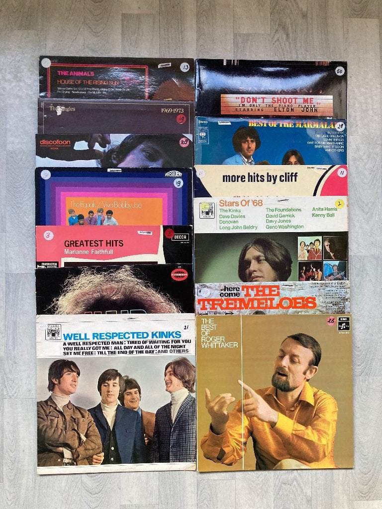 Engelse LP's 13 x, pop, jaren 60-70 o.a. Elton John,  Kinks, Cd's en Dvd's, LP, Pop, Ophalen of Verzenden, Zo goed als nieuw