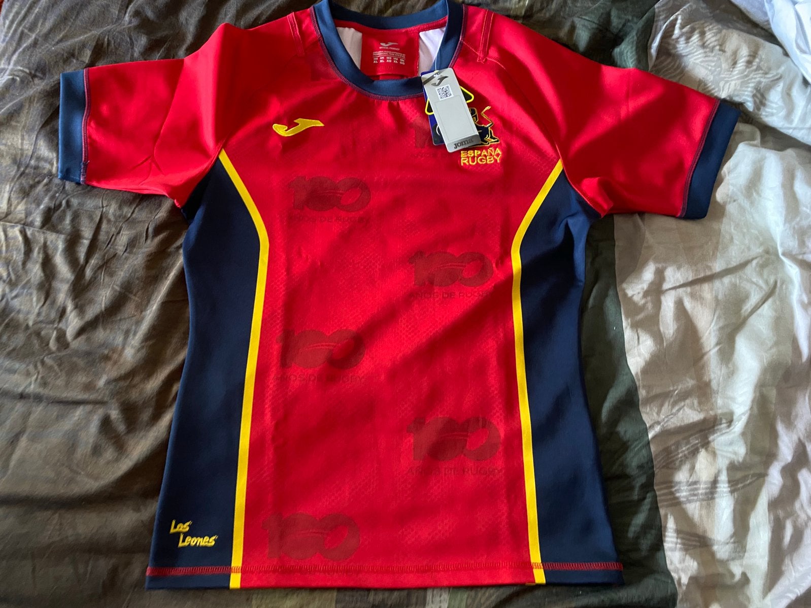 Nieuw Spanje Rugby Wedstrijdstyle of Bodyfit Shirt (Large), Ophalen of Verzenden, Nieuw, Kleding