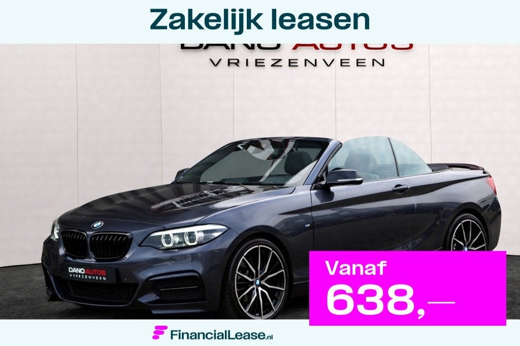 BMW 2 Serie M240i Cabrio 400PK M-Performance LED/Camera/Navi, Auto's, BMW, Bedrijf, Lease, Financial lease, 2-Serie, ABS, Achteruitrijcamera