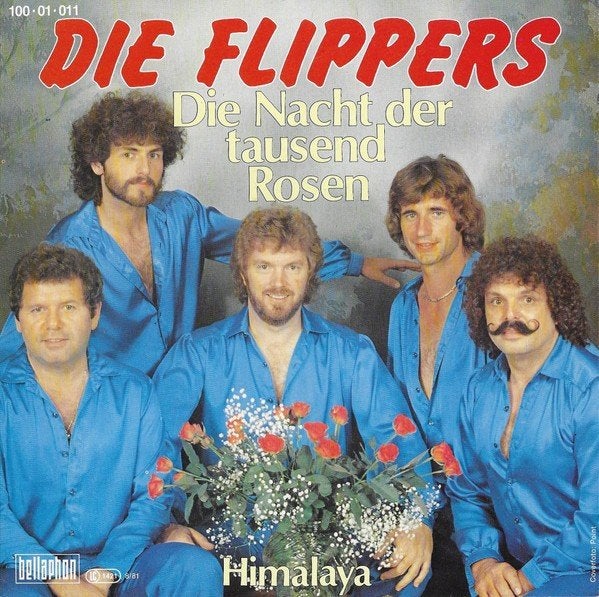 Die Flippers - Die Nacht der 1000 Rosen vg+ staat, Cd's en Dvd's, Ophalen of Verzenden, Zo goed als nieuw, 7 inch, Levenslied of Smartlap
