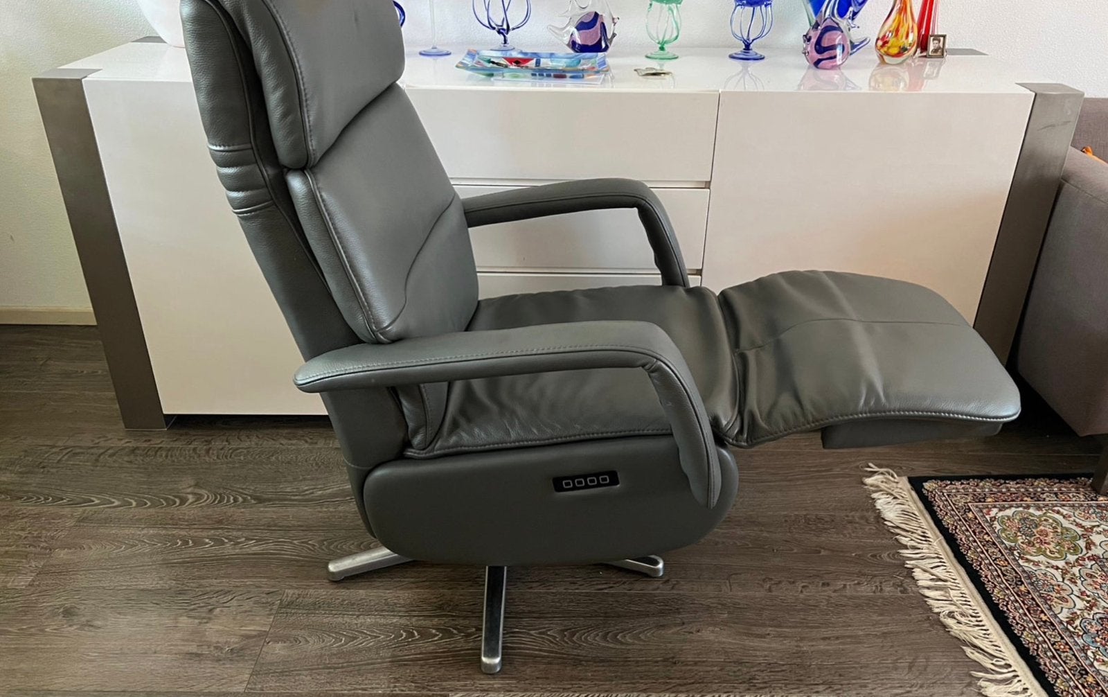 Nette Montel elektrische relaxstoel maat L, Huis en Inrichting, Fauteuils, Ophalen, Zo goed als nieuw, 75 tot 100 cm, 50 tot 75 cm