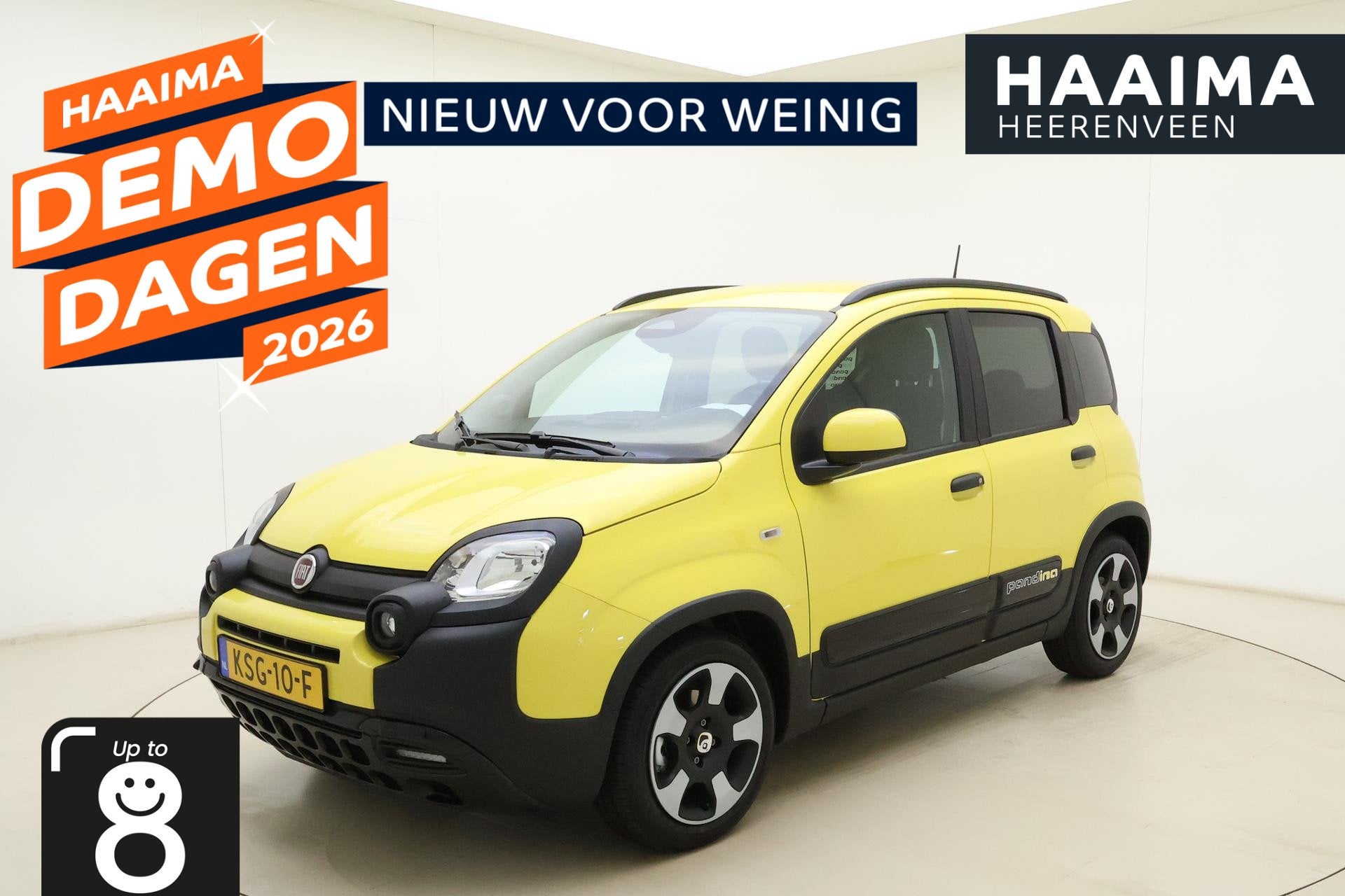 Fiat Panda 1.0 Hybrid Pandina Cross | DEMO | Airco | Apple C, Auto's, Fiat, Stof, Euro 6, Panda, Handgeschakeld