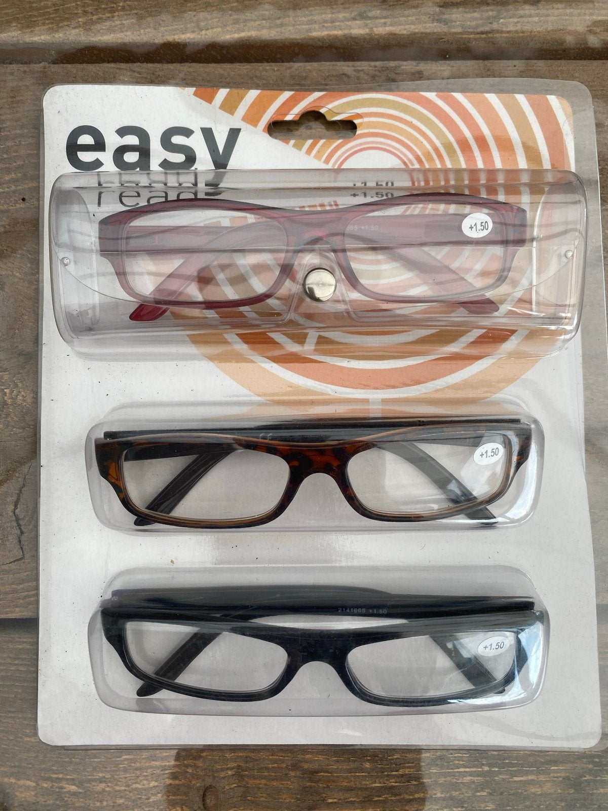 Easy Read Leesbrillen Set (+1.50) - 3 Stuks, Sieraden, Tassen en Uiterlijk, Zonnebrillen en Brillen | Dames, Overige kleuren, Nieuw