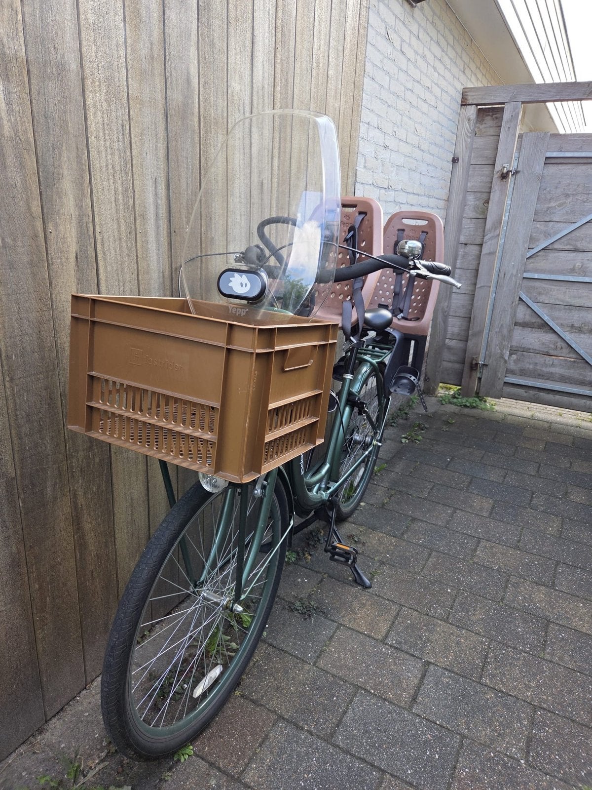 Popal Daily Dutch Prestige moederfiets met 2 kinderzitjes, Terugtraprem, Minder dan 47 cm, Ophalen, Overige merken