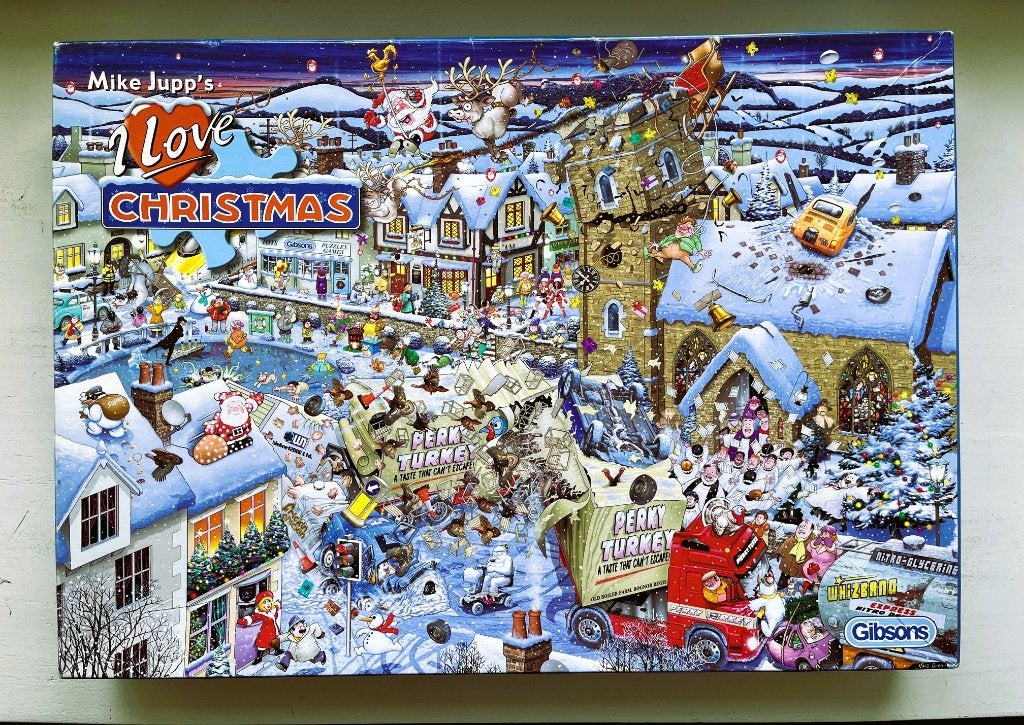Gibsons Puzzel 1000 - I love Christmas, Ophalen of Verzenden, 500 t/m 1500 stukjes, Zo goed als nieuw, Legpuzzel